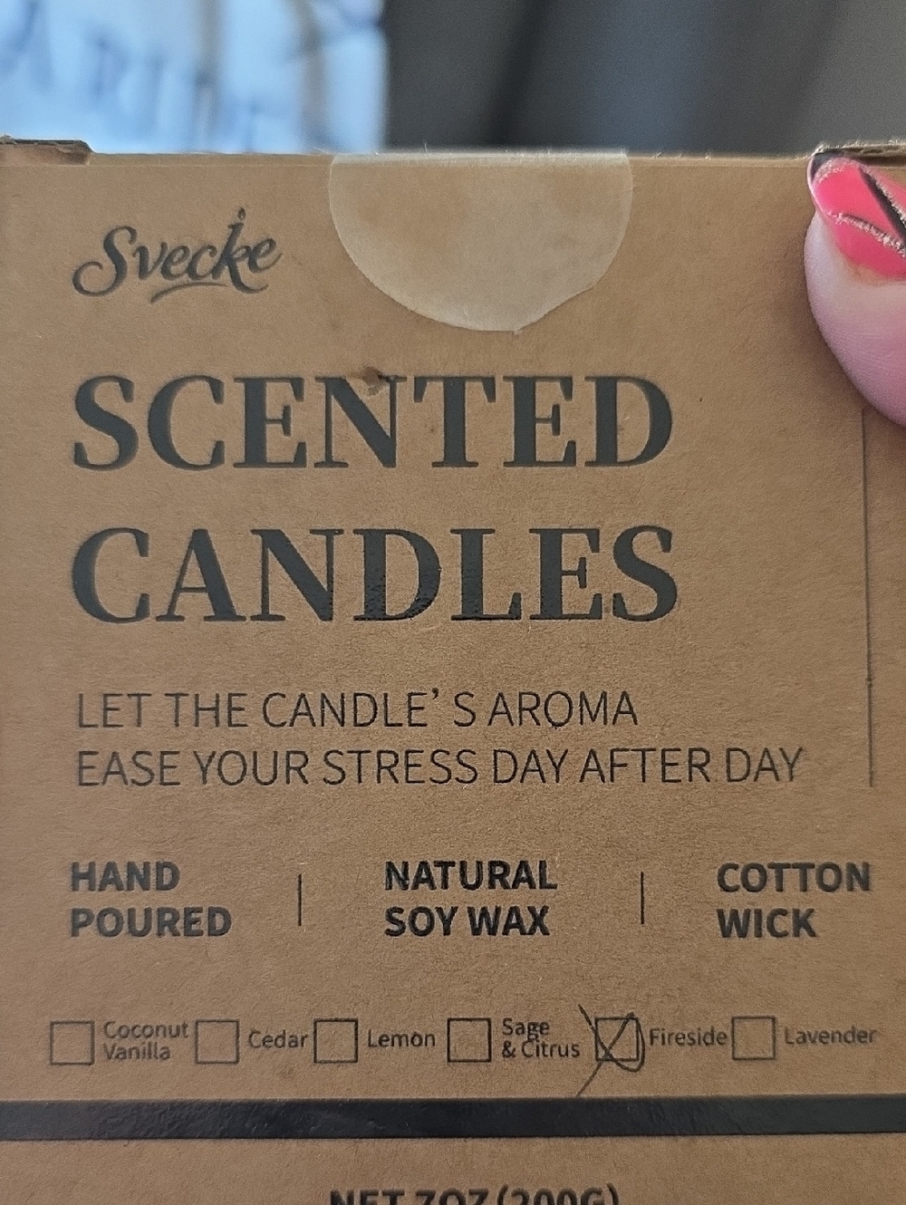Fireside Scented Candle - Brown Kraft Packaging